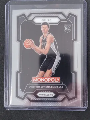 2024 Prizm Victor Wembanyama Rookie Monopoly front