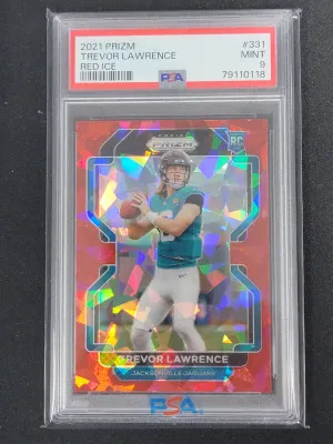 2021 Prizm Trevor Lawrence Red Ice front