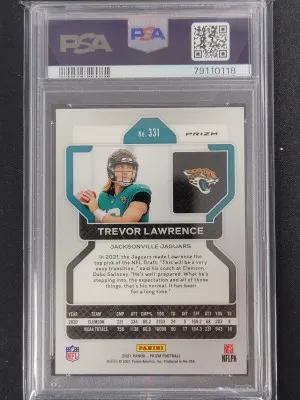 2021 Prizm Trevor Lawrence Red Ice back