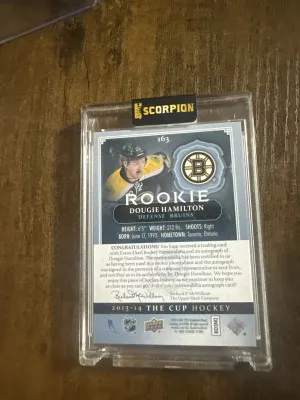 Dougie Hamilton rookie cup rpa47/249 back