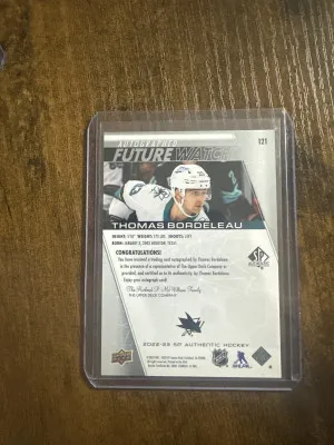 Thomas bordeleau future watch auto 359/999 back