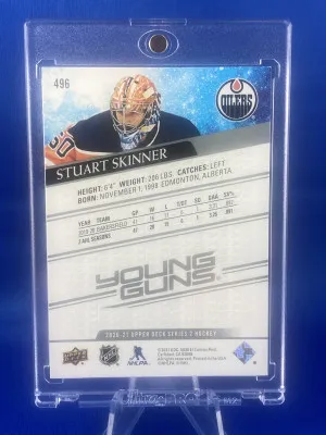 2020-21 UD Young Guns RC Stuart Skinner #426 NM-MT back