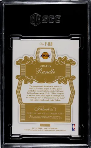 2017-18 Panini Flawless Julius Randle Patches 13/25 back