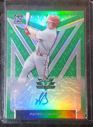 Patrick Bailey Leaf Valiant auto /99 front