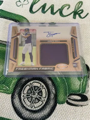 2023 Panini Certified Jaren Hall /349 Auto Patch front