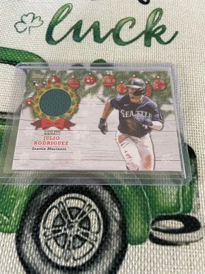 2022 Topps Holiday Julio Rodriguez Patch front