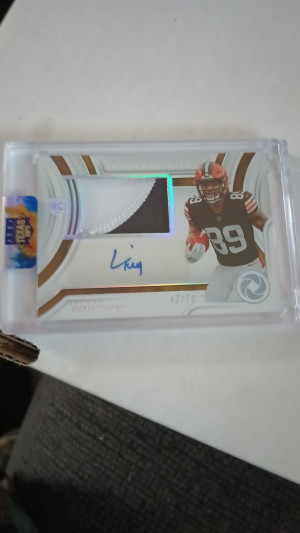 2023 Cedric Tillman Gold Standard Nouveau Riche Rookie Patch Auto 42/79 front