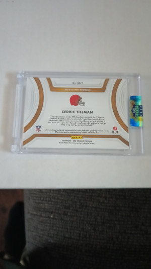 2023 Cedric Tillman Gold Standard Nouveau Riche Rookie Patch Auto 42/79 back