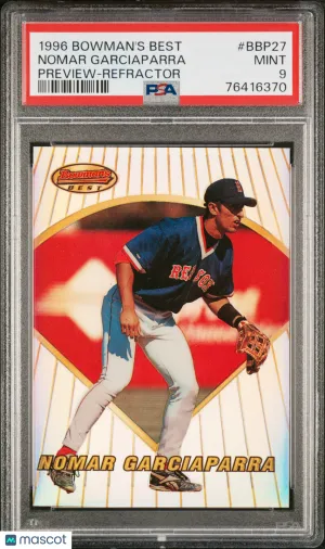1996 Bowman's Best Preview Nomar Garciaparra #BBP27 PSA 9 front