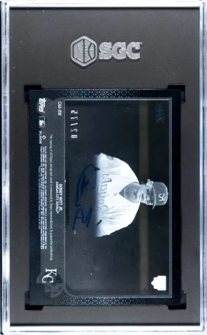 2022 Topps Clearly Authentic Bobby Witt JR. #CAA-BW /75 SGC 9.5 back