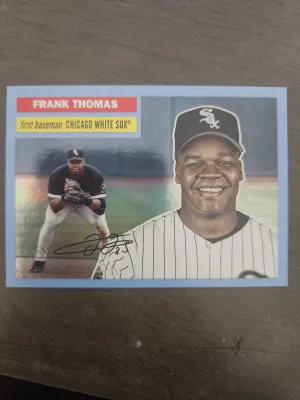 2023 Topps Archives Blue Foil Frank Thomas /25 front