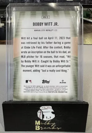 2024 TOPPS SP HOME FIELD ADVANTAGE FOIL CASE HIT HFA-10 BOBBY WITT Jr ROYALS back