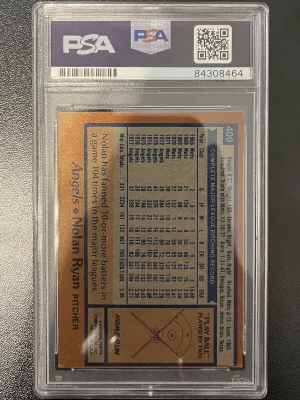 1978 Topps Nolan Ryan auto back