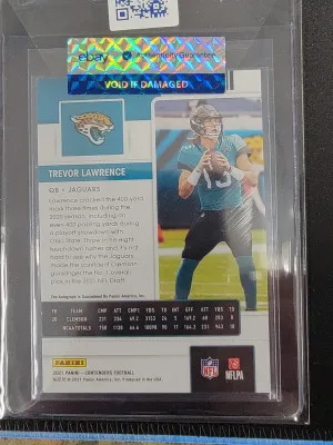 2021 Contenders Trevor Lawrence Rookie Ticket Auto Authenticated back