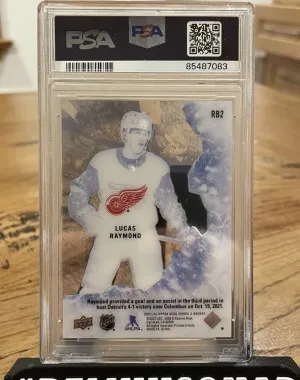 2021-22 Upper Deck Rookie Breakouts /100 Lucas Raymond #RB2 Rookie RC - POP 5 back