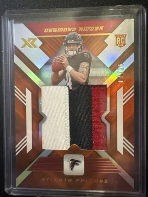 2022 Panini XR Desmond Ridder Rookie Patch /25 front