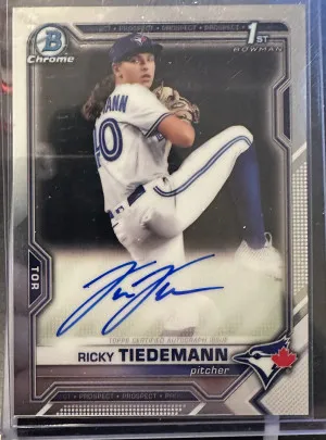 Ricky Tiedemann Bowman 1st Auto front