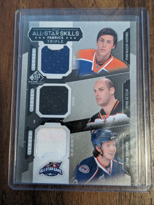 Ryan Nugent-Hopkins Ryan Getzlaf Ryan Johansen all star skills fabrics triple front