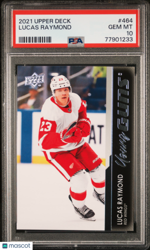2021-2022 Upper Deck Lucas Raymond #464 PSA 10 front