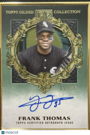 Gilded Frank Thomas /25 Auto front