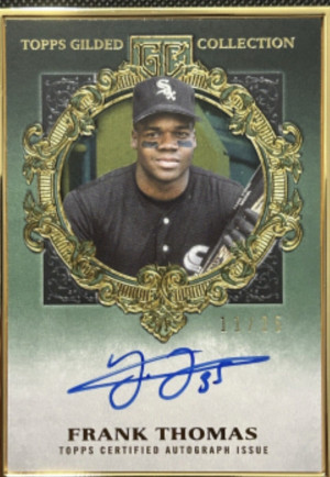 Gilded Frank Thomas /25 Auto back