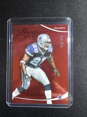 2023 Prestige Darren Woodson Red /599 front