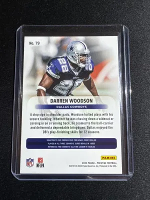 2023 Prestige Darren Woodson Red /599 back