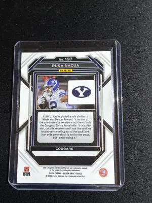 2023 Prizm D.P. Puka Nacua back