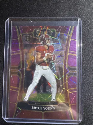 2023 Select D.P. Bryce Young Purple Lazer Prizm front