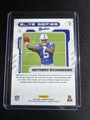 2023 Donruss Elite Series Rookies Anthony Richardson back