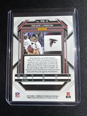 2022 Chronicles Prizm Black Drake London back