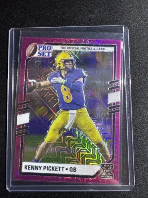 2022 Leaf Pro Set Kenny Pickett Pink Mojo front