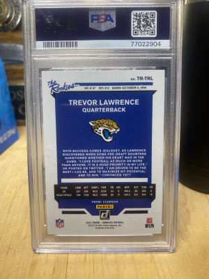 2021 Donruss the rookies Trevor Lawrence back