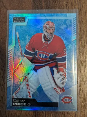 Carey Price Arctic Freeze /99 OPC Platinum front