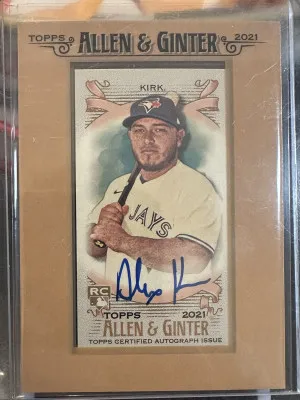 Alejandro Kirk Allen & Ginter Auto-- Mini Card front