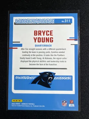 2023 Bryce Young Rated Rookie back