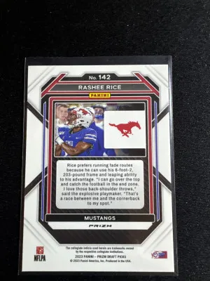 2023 Prizm D.P. Rashee Rice Red Ice back