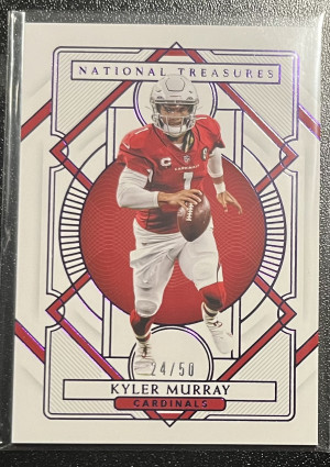 2020 Panini National Treasures Kyler Murray /50 (2nd Year) front