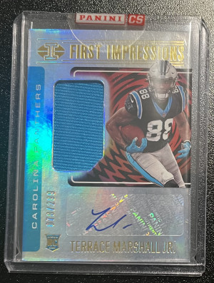 2021 Panini Illusions Terrace Marshall Jr. RPA /299 *SEALED* front