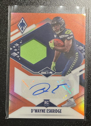 2021 Panini Phoenix D'Wayne (Dee) Eskridge RPA /125 front