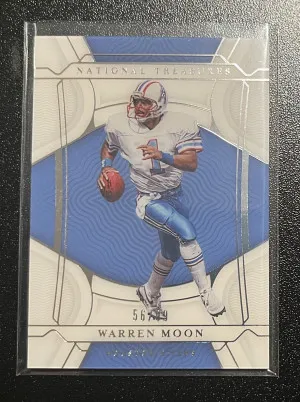 2021 Panini National Treasures Warren Moon /99 front