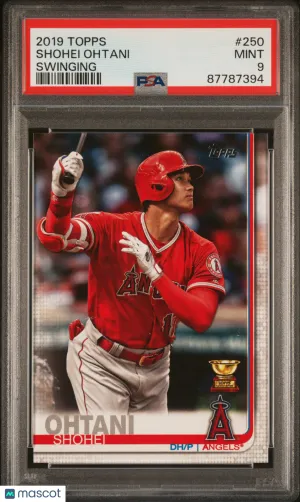 2019 Topps Baseball Shohei Ohtani #250 PSA 9 87787394 front