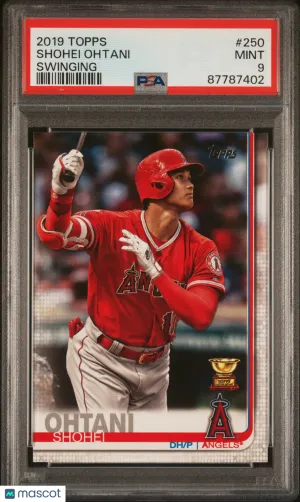 2019 Topps Baseball Shohei Ohtani #250 PSA 9 87787402 front