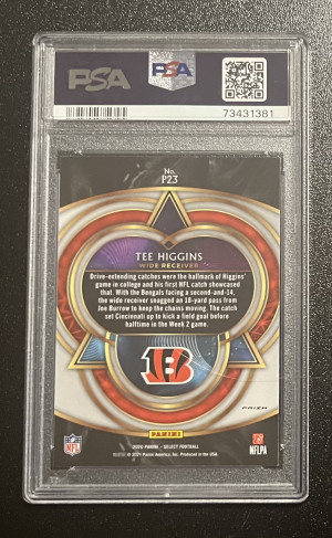 2020 Panini Select Tee Higgins Phenomenon Prizm back