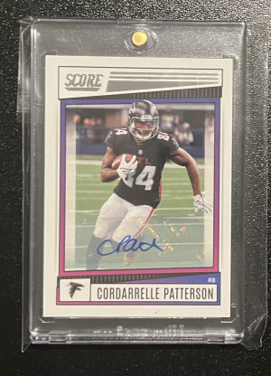 2022 Panini Score Cordarrelle Patterson Auto front