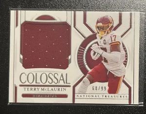 2020 Panini National Treasures Terry McLaurin Colossal Patch /99 front