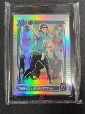 2021 Optic Trevor Lawrence Rated Rookie Holo front