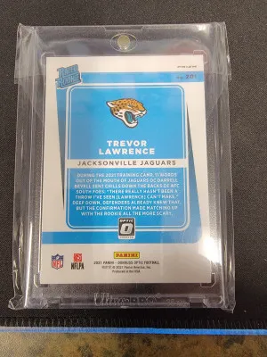 2021 Optic Trevor Lawrence Rated Rookie Holo back