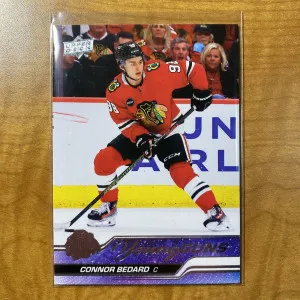 Connor Bedard Young Guns 2023-24 Upper Deck Series 2 Blackhawks #451 Rookie RC front