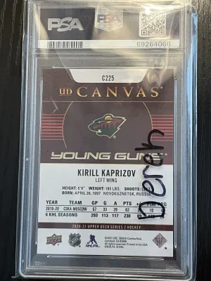 Krill Kaprizov YG Canvas psa 10 back